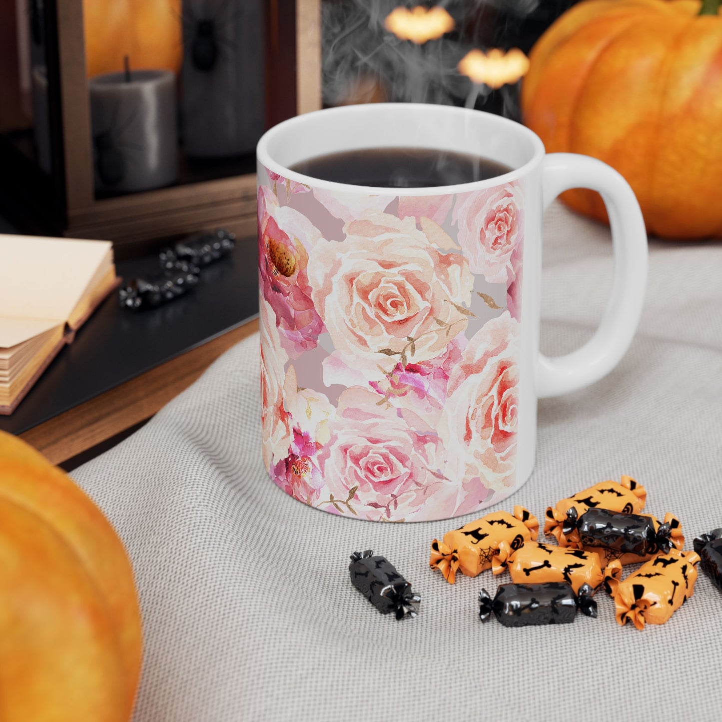 Bohemian Rose Ceramic Mug - 11 oz. & 15 oz. options