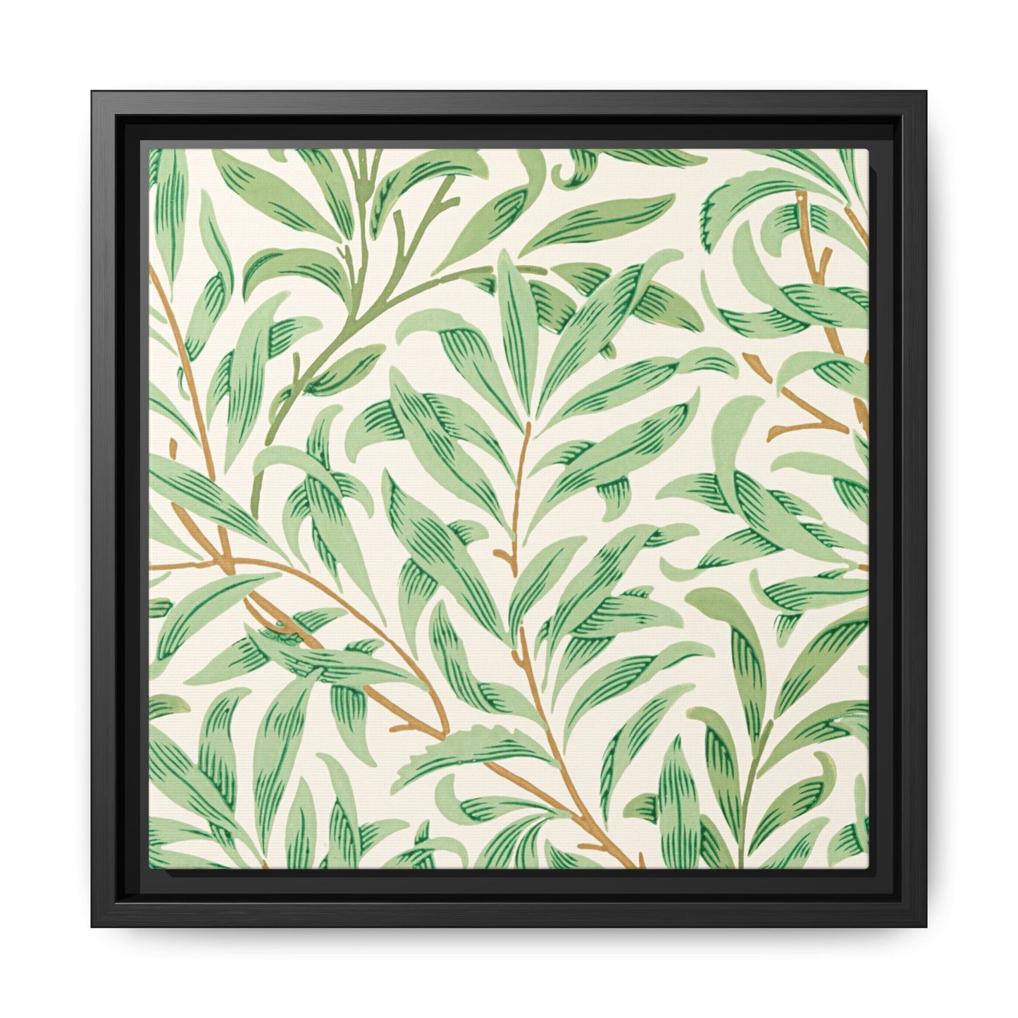 Willow Boughs Framed Matte Canvas Art - Multiple Frame Color &  Size Options