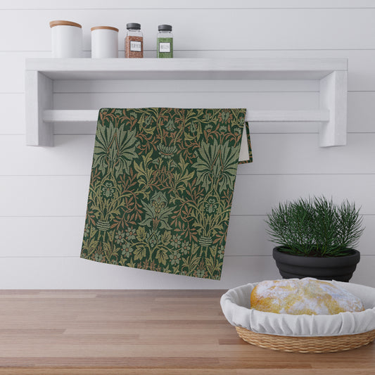Flower Garden Printed Tea Towels - 100% Cotton Twill, 18" x 30"