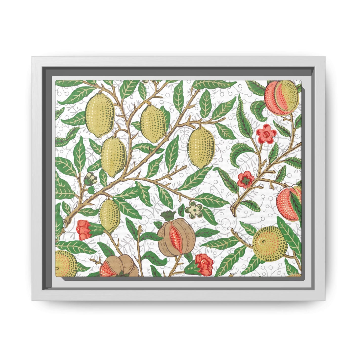 Lemon Verbena Framed Matte Canvas Art - Multiple Frame Colors & Size Options