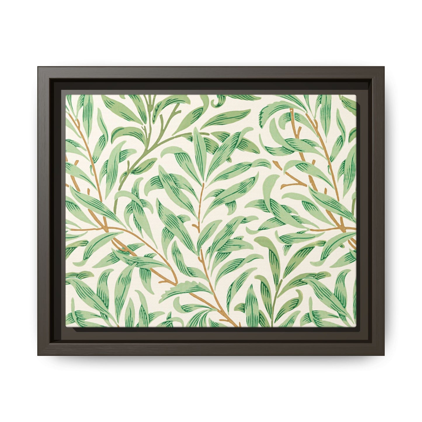 Willow Boughs Framed Matte Canvas Art - Multiple Frame Color &  Size Options