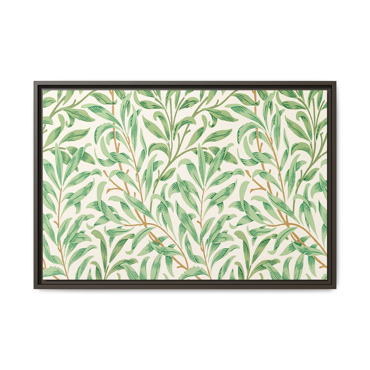Willow Boughs Framed Matte Canvas Art - Multiple Frame Color &  Size Options