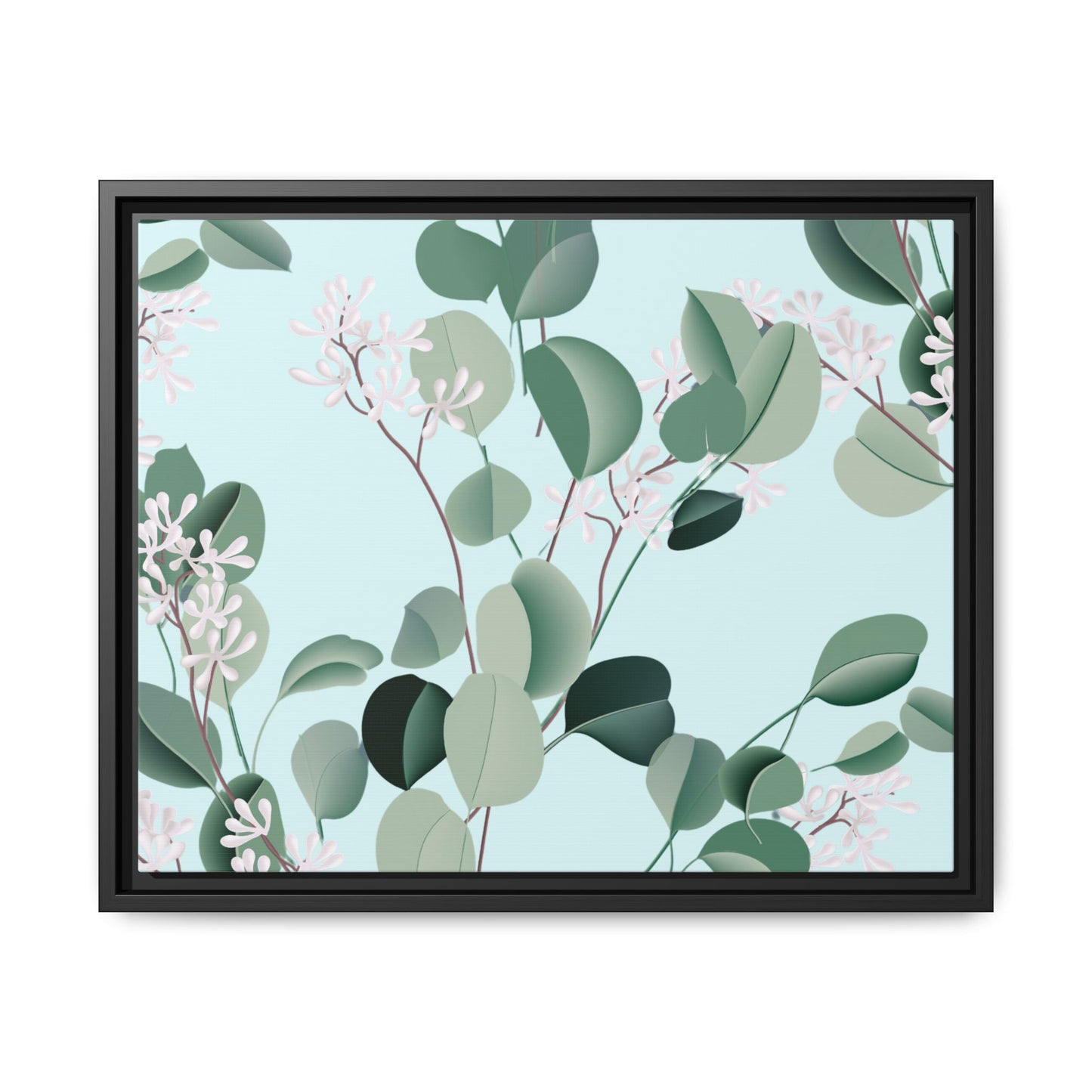 Spa Day Framed Matte Canvas Art - Multiple Frame Colors & Size Options