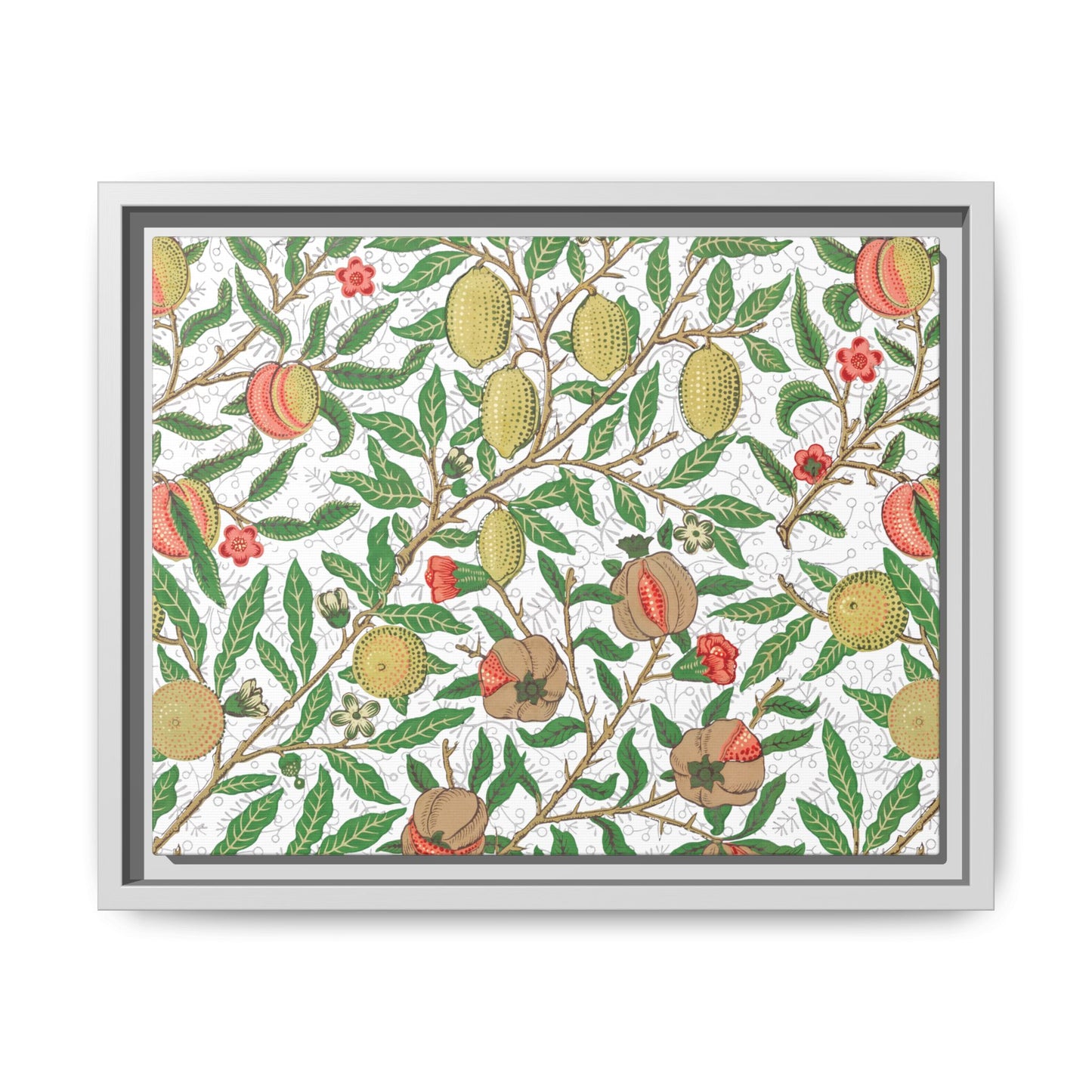 Lemon Verbena Framed Matte Canvas Art - Multiple Frame Colors & Size Options