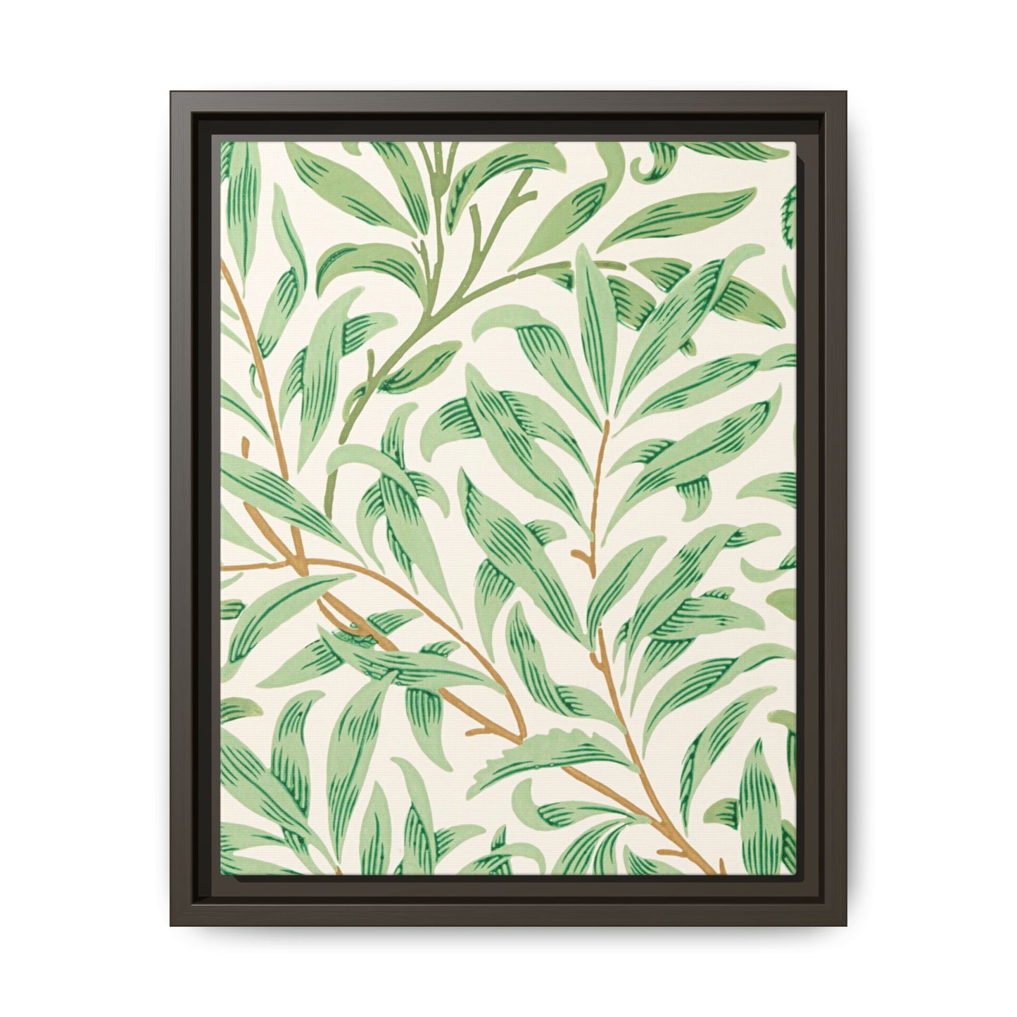Willow Boughs Framed Matte Canvas Art - Multiple Frame Color &  Size Options