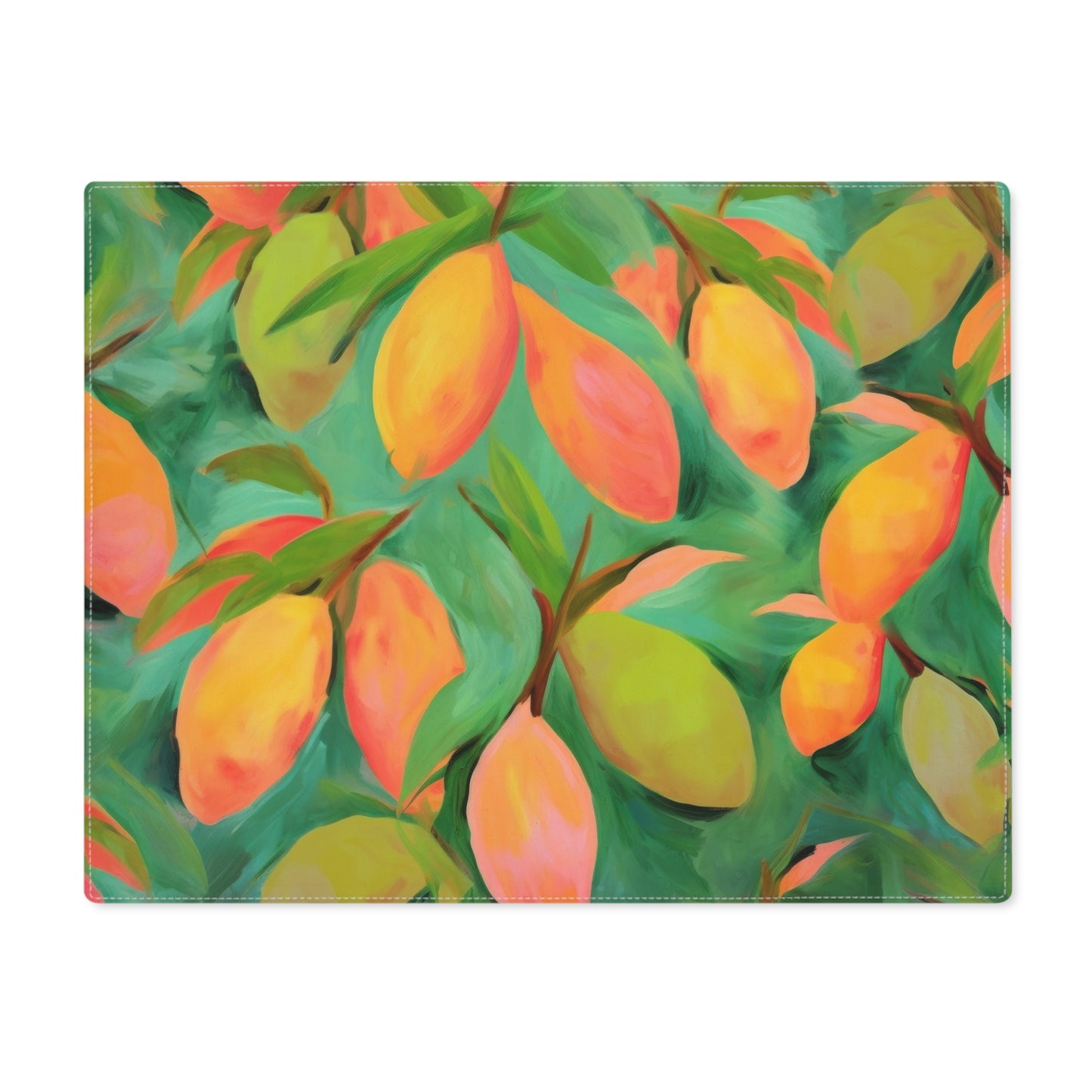 Mangoes Placemats- 18" × 14" Cotton Twill - 1 count