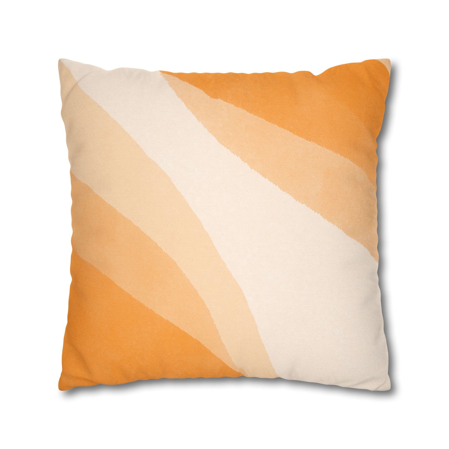 Orange Creamsicle Printed Square Pillow Cover (no insert) -  Multiple Sizes (14"x14", 16"x16", 18"x18", 20"x20"), Includes zipper closure