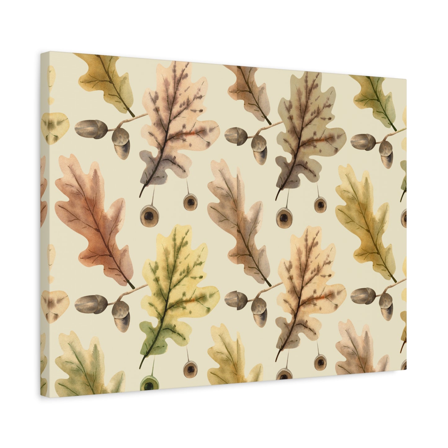 Oak Leaves Canvas Art Print - Multiple Sizing Options - Autumn Leaf Canvas Wall Art, Thanksgiving / Fall Wall Decor, Nature-Inspired Home Decor, Gift for Nature Lovers