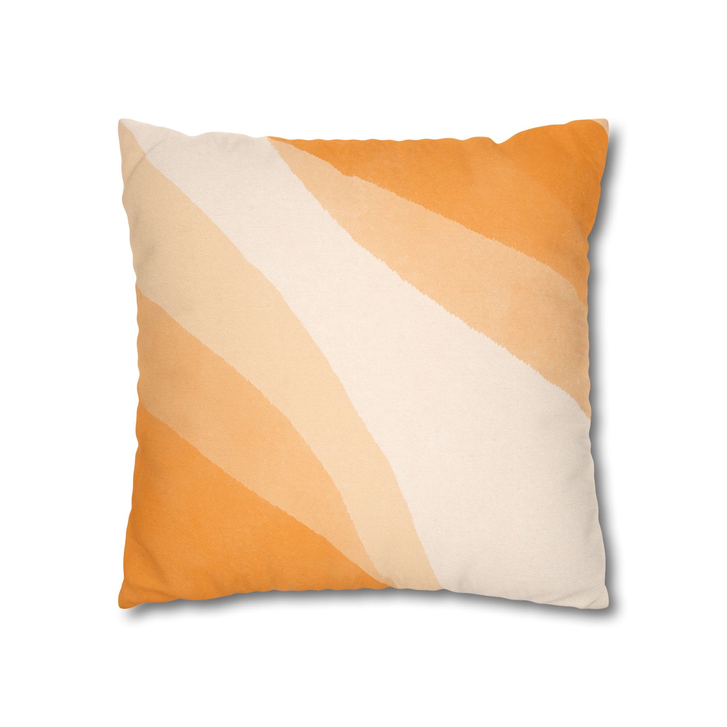 Orange Creamsicle Printed Square Pillow Cover (no insert) -  Multiple Sizes (14"x14", 16"x16", 18"x18", 20"x20"), Includes zipper closure
