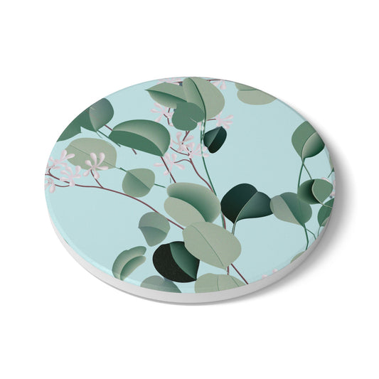 Spa Day - Ceramic Tile Coaster, Cork Backed - Round or Square Size Choices,  Perfect for Home Decor & Gifts - Priced per coaster