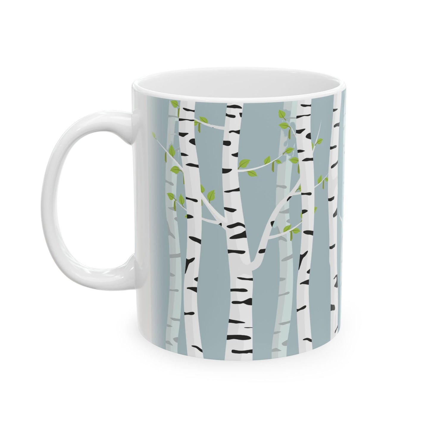 White Birch Ceramic Mug - 11 oz. & 15 oz. options