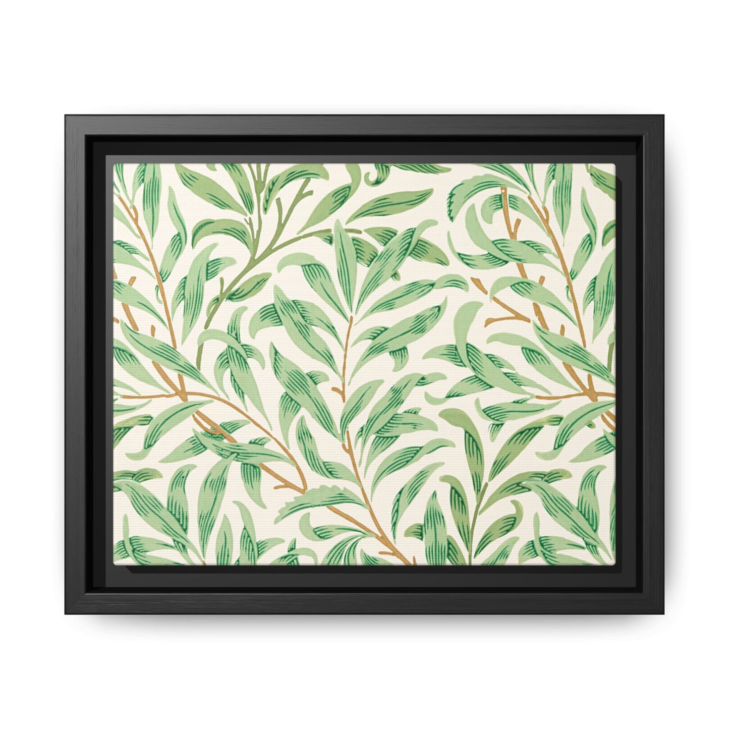 Willow Boughs Framed Matte Canvas Art - Multiple Frame Color &  Size Options