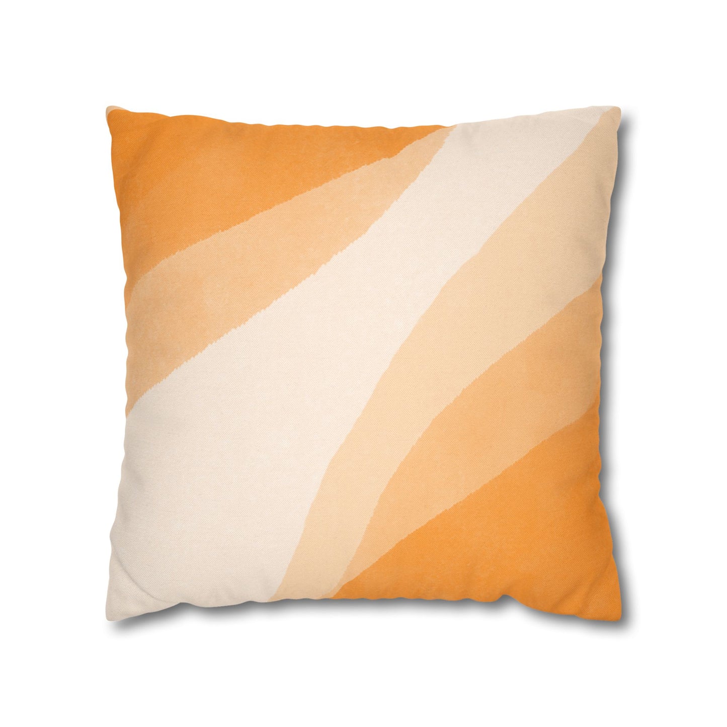Orange Creamsicle Printed Square Pillow Cover (no insert) -  Multiple Sizes (14"x14", 16"x16", 18"x18", 20"x20"), Includes zipper closure