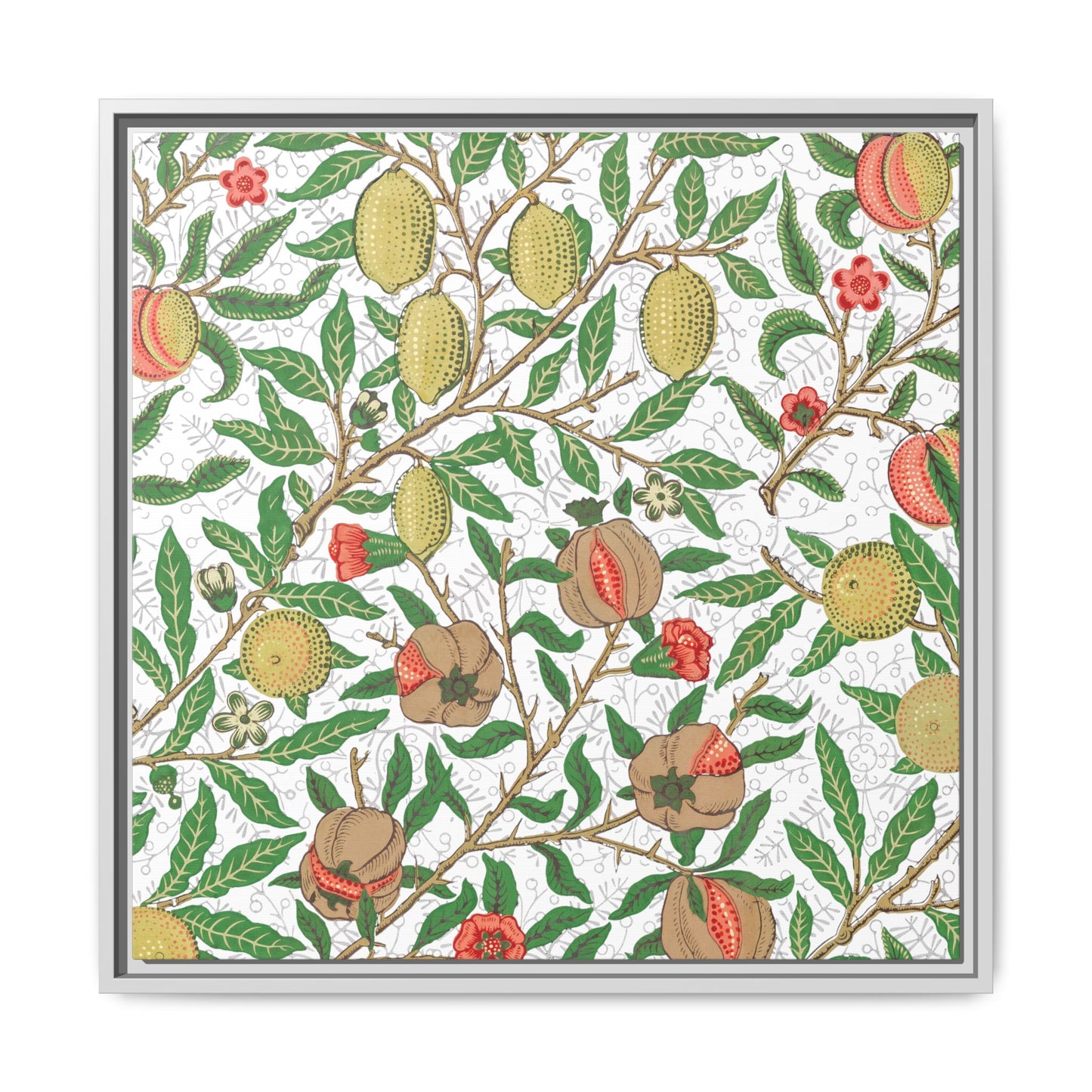 Lemon Verbena Framed Matte Canvas Art - Multiple Frame Colors & Size Options