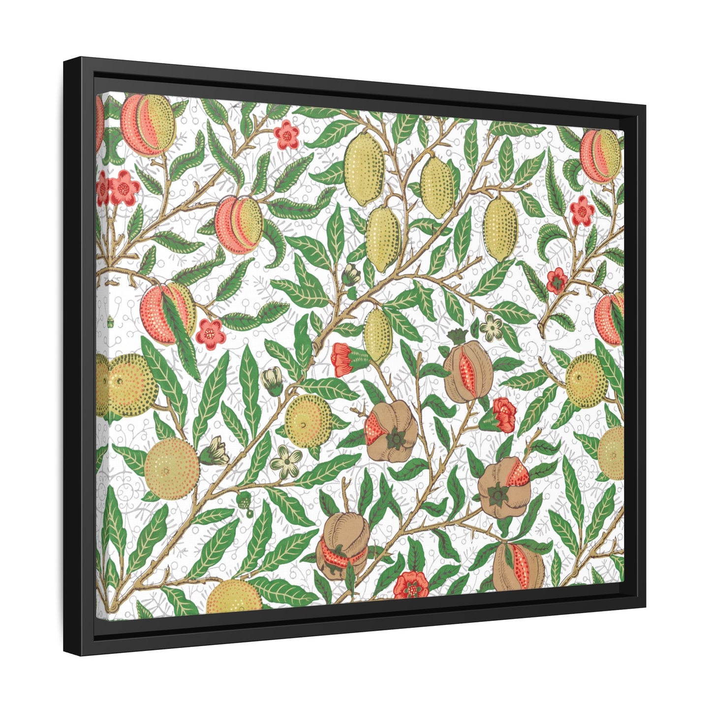 Lemon Verbena Framed Matte Canvas Art - Multiple Frame Colors & Size Options