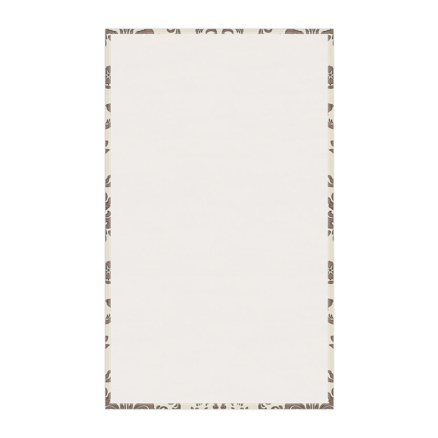 Back view of  tea towel on a white background