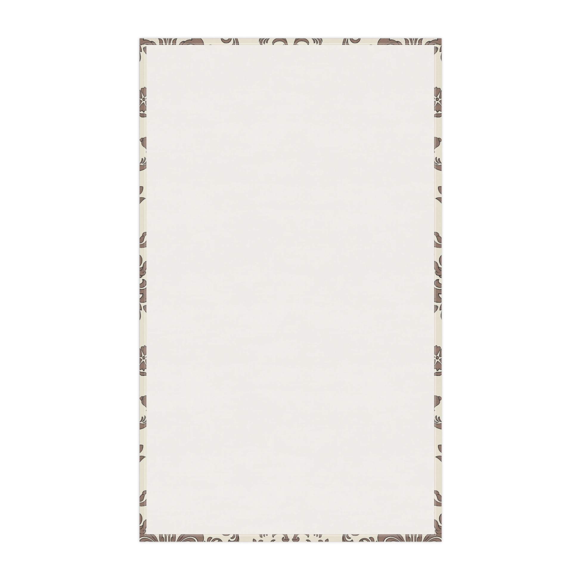 Back view of  tea towel on a white background