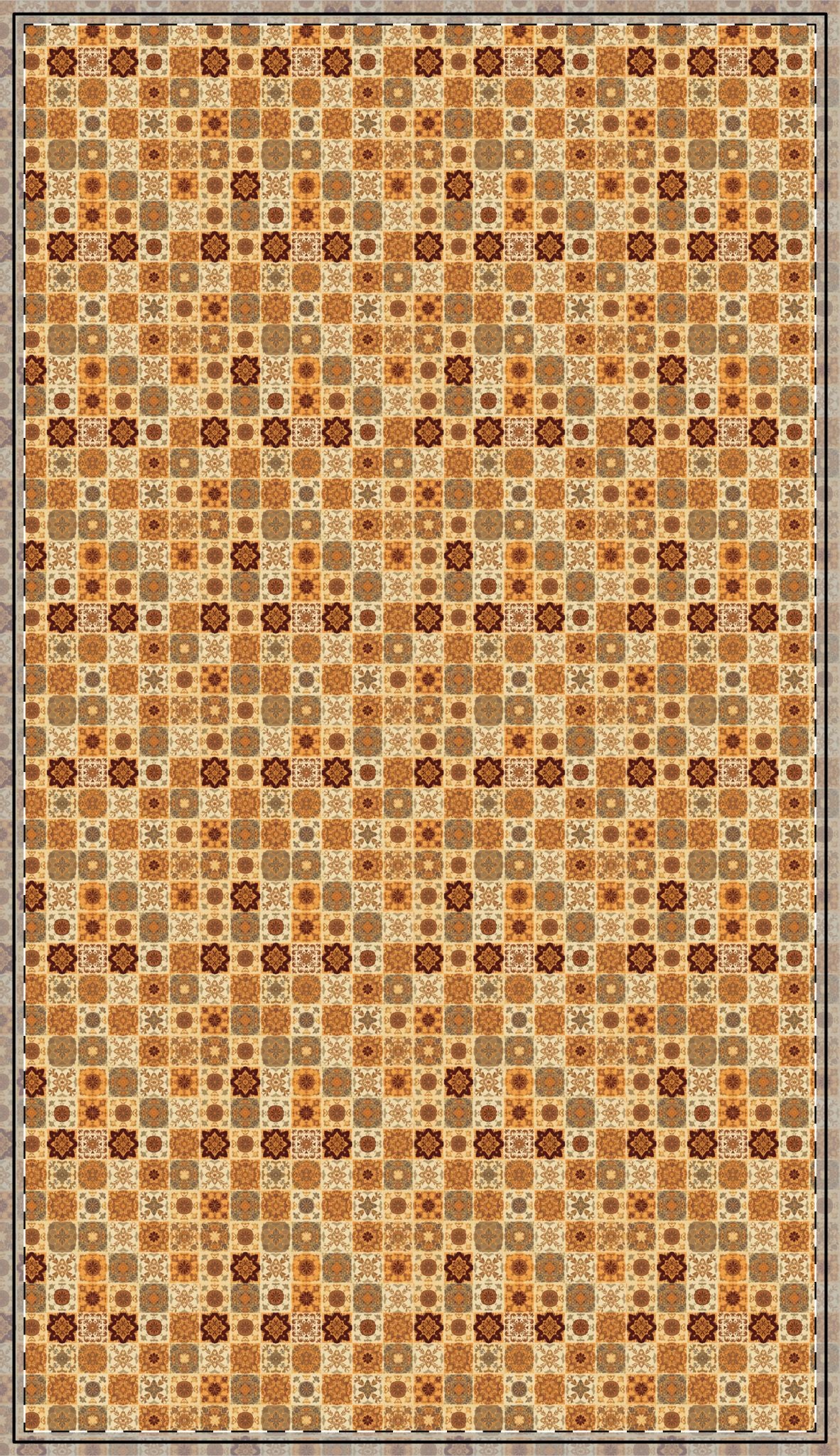 Fall Flowers Mosaic Tablecloth, 100% Cotton Twill Tablecloth, 58" × 58" and 58" × 102" Sizes, Fall Autumn Flowers Style Tablecloth, Thanksgiving Tablecloth, Fall Tablecloth, Party Tablecloth