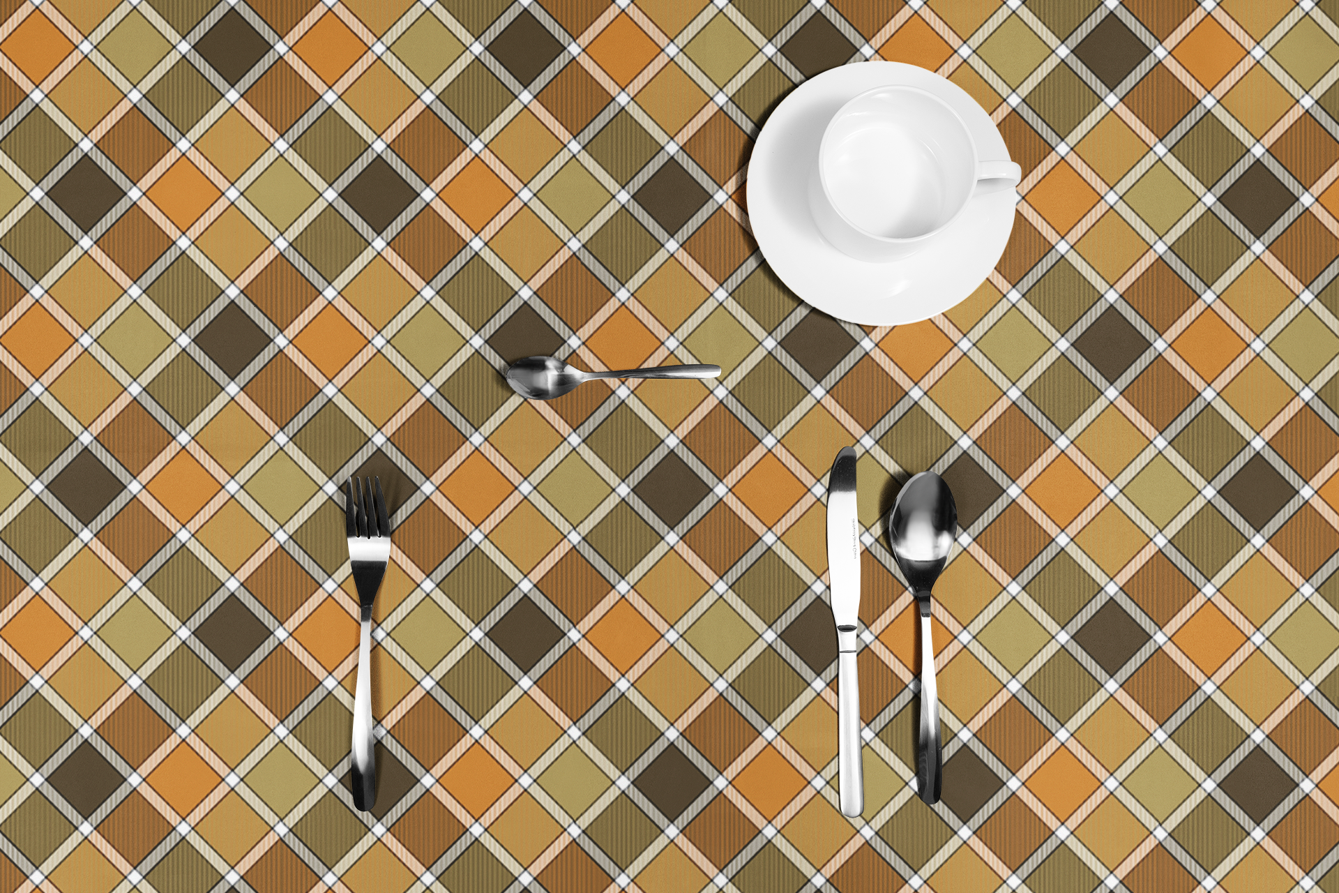 Fall Plaid Tablecloth - 58" × 58" and 58" × 102" Sizes, Plaid Design Tablecloth, Orange, Brown, Green Plaid Tablecloth, Thanksgiving Tablecloth, Fall Table Linen, Thanksgiving Dinner Tablecloth, Farmhouse Decor, Halloween Tablecloth