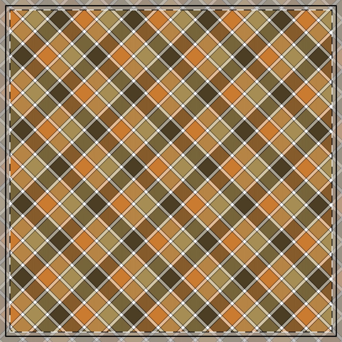 Fall Plaid Tablecloth - 58" × 58" and 58" × 102" Sizes, Plaid Design Tablecloth, Orange, Brown, Green Plaid Tablecloth, Thanksgiving Tablecloth, Fall Table Linen, Thanksgiving Dinner Tablecloth, Farmhouse Decor, Halloween Tablecloth