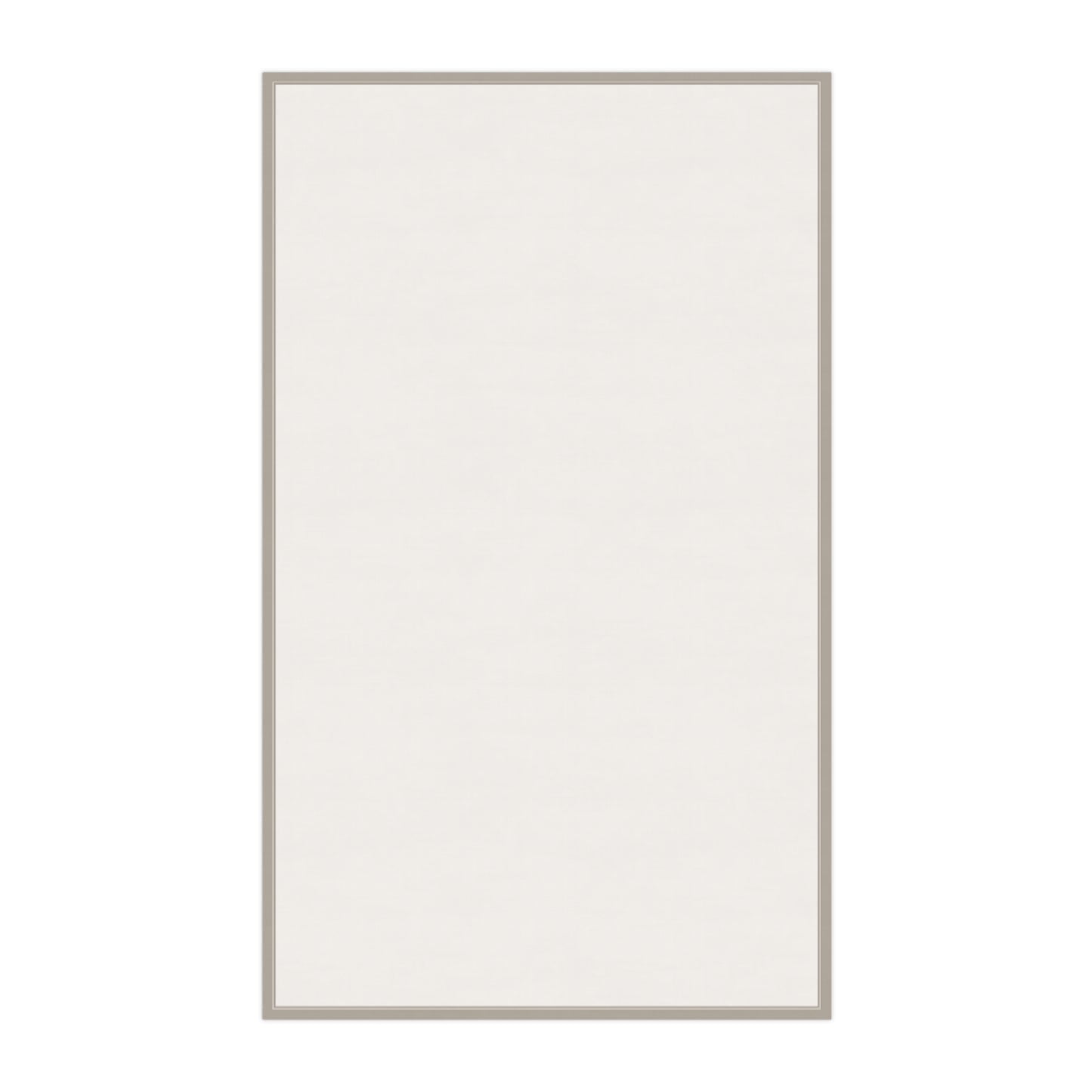 Back view of fallen leaves tea towel on a white background