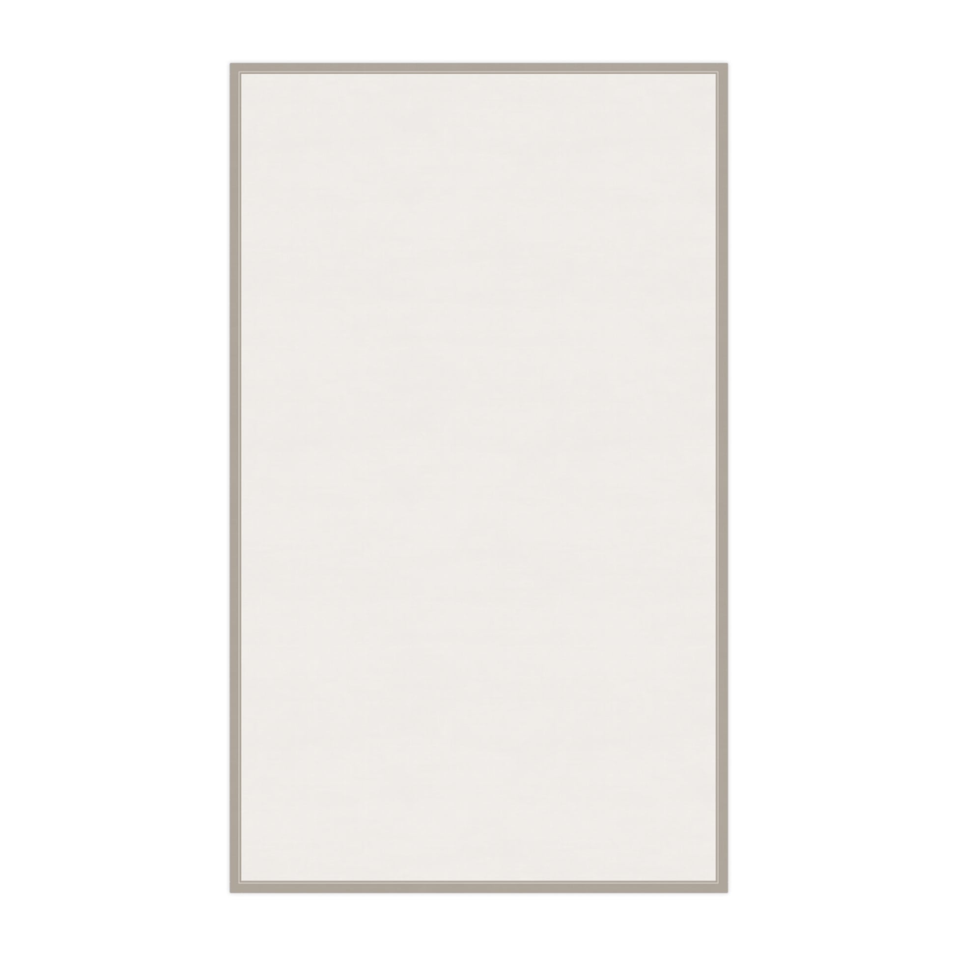 Back view of fallen leaves tea towel on a white background