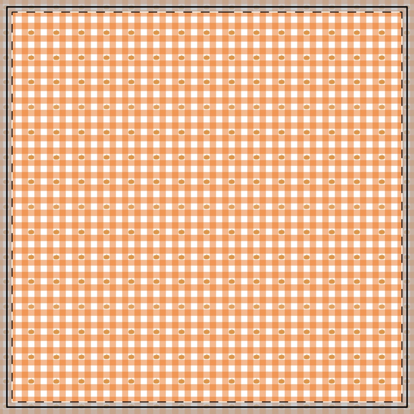 Pumpkin Gingham Tablecloth - 58" × 58" and 58" × 102" Sizes, Orange Checked Gingham Pumpkin Design Tablecloth, Orange & White Tablecloth, Orange Checked Tablecloth, Halloween Table Linen, Thanksgiving Tablecloth, Farmhouse Decor, Pumpkin Table Tablecloth