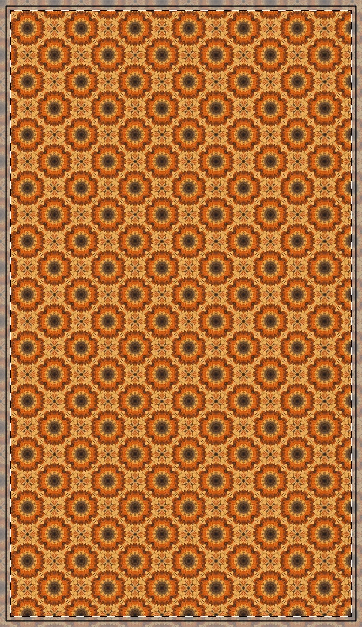 Retro Fall Flowers Tablecloth - 100% Cotton Twill Tablecloth, 58" × 58" and 58" × 102" Sizes, Fall Tye-Dye Autumn Flowers Tablecloth, Groovy Thanksgiving Tablecloth, Fall Tablecloth, Party Tablecloth