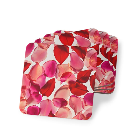 Rosewater Coasters Hardboard Back - 4 Pack
