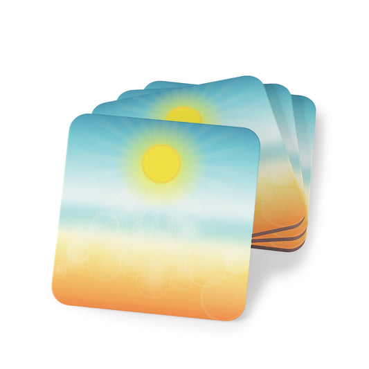 Sun Washed Coasters Hardboard Back - 4 Pack